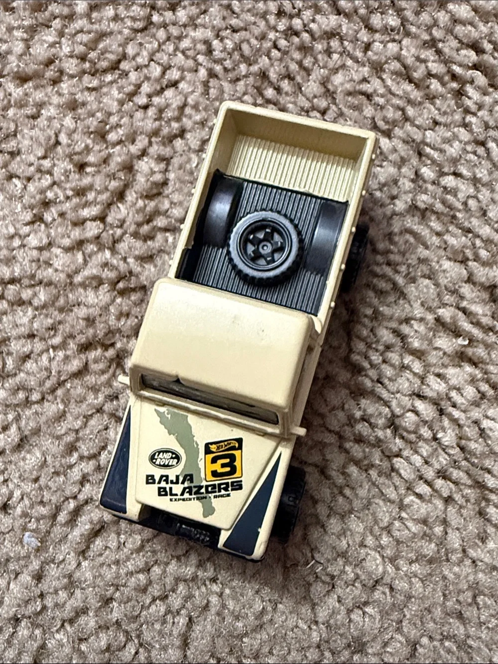 Land Rover Baja Blazers Yellow Die-Cast Kids Toy Pickup Truck